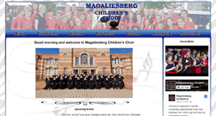 Desktop Screenshot of magaliesbergkinderkoor.co.za
