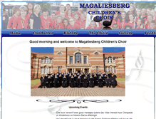 Tablet Screenshot of magaliesbergkinderkoor.co.za